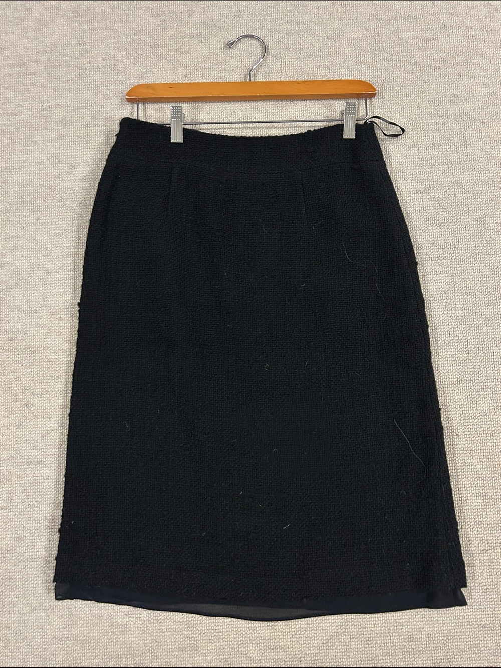 Banana Republic Black Textured Pencil Skirt